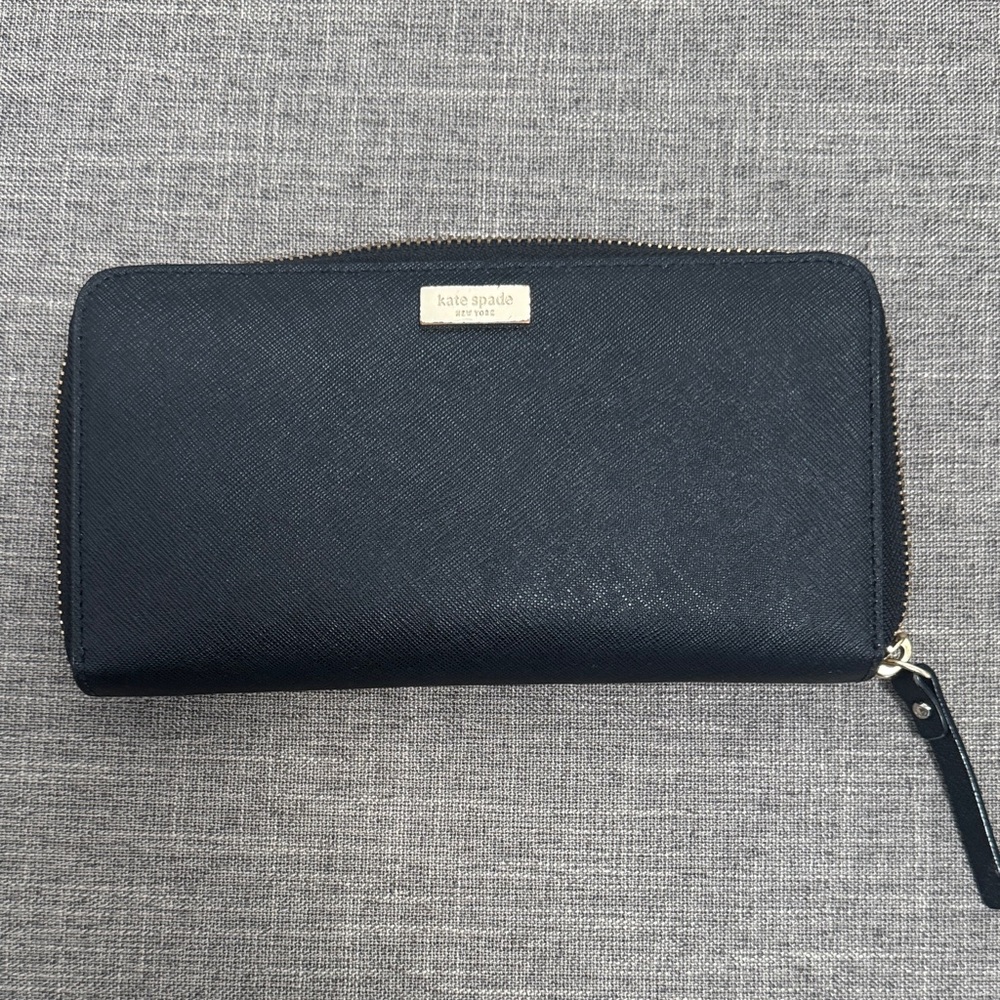 Kate Spade Black Saffiano Leather Wallet